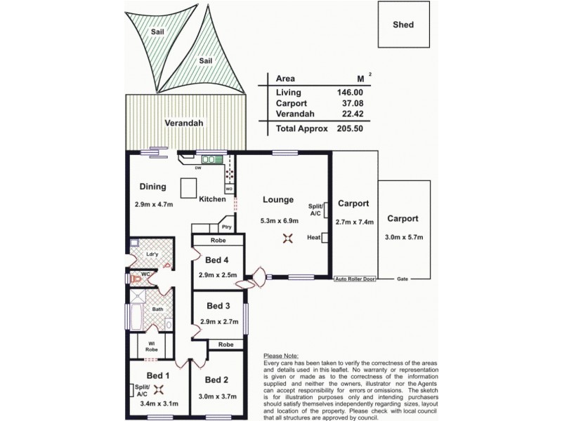51 Tarqui Drive, Paralowie SA 5108 Floorplan