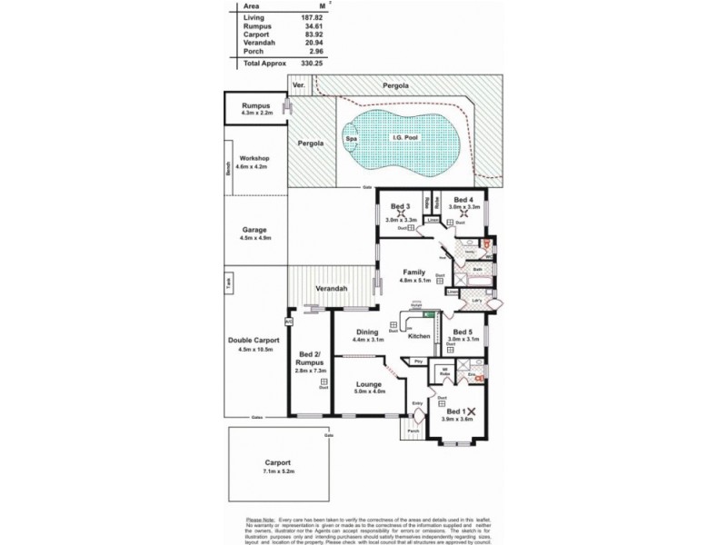 4 Claxton Way, Burton SA 5110 Floorplan