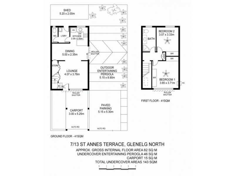 7/13 St Annes Terrace, Glenelg North SA 5045 Floorplan