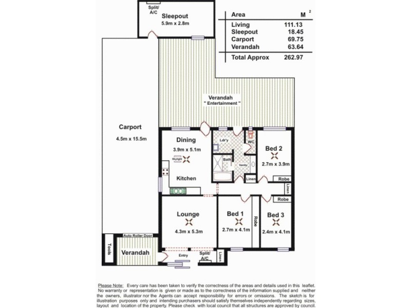 42 Warooka Crescent, Smithfield SA 5114 Floorplan