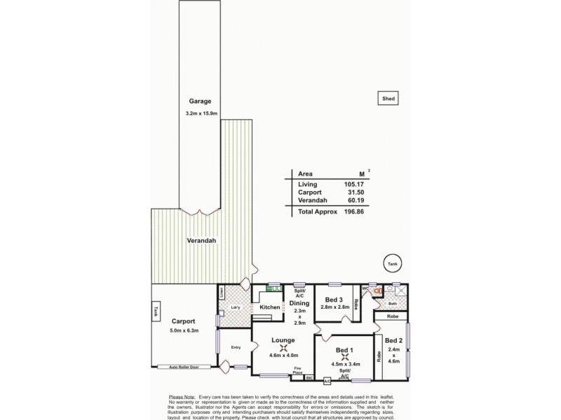 11 Manningford Road, Elizabeth South SA 5112 Floorplan