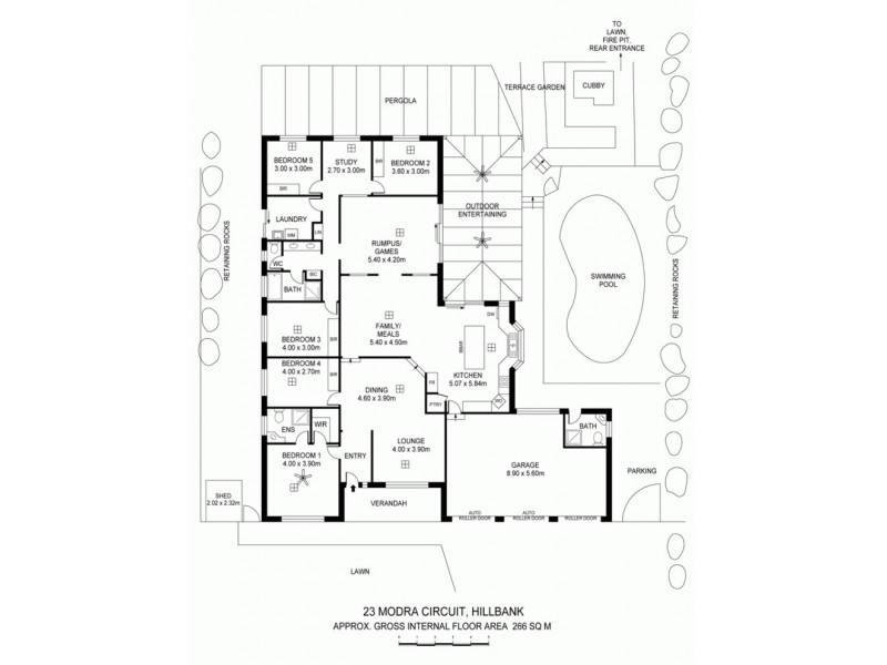 23 Modra Circuit, Hillbank SA 5112 Floorplan