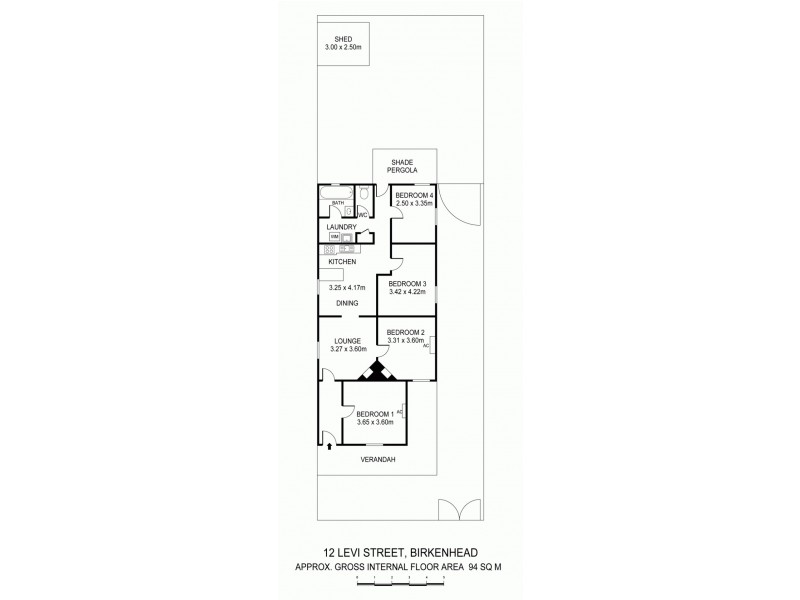 12 Levi Street, Birkenhead SA 5015 Floorplan