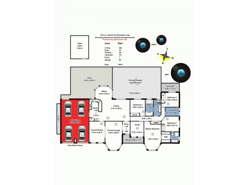 61 Thornton Drive, Greenwith SA 5125 Floorplan
