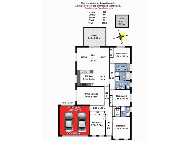 44 Applecross Drive, Blakeview SA 5114 Floorplan