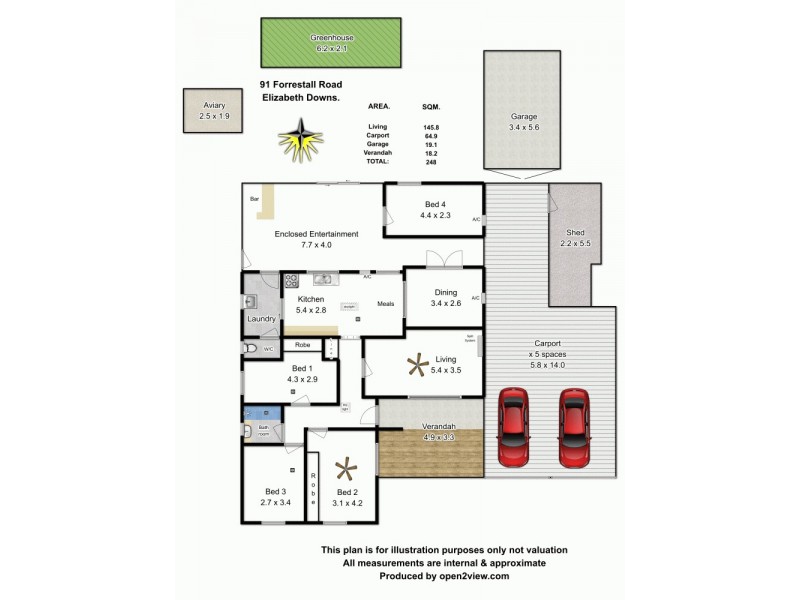 91 Forrestall Road, Elizabeth Downs SA 5113 Floorplan