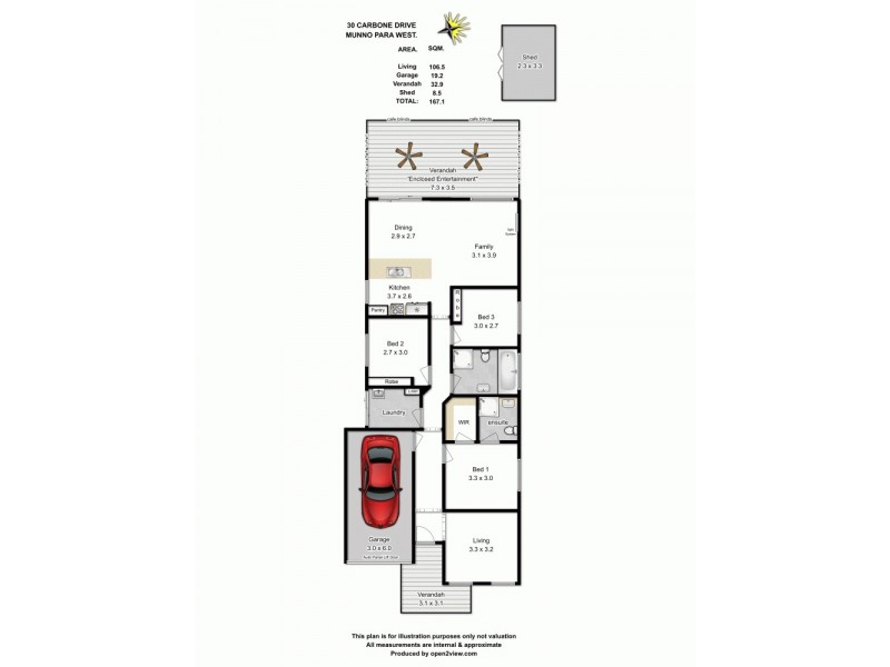 30 Carbone Drive, Munno Para West SA 5115 Floorplan