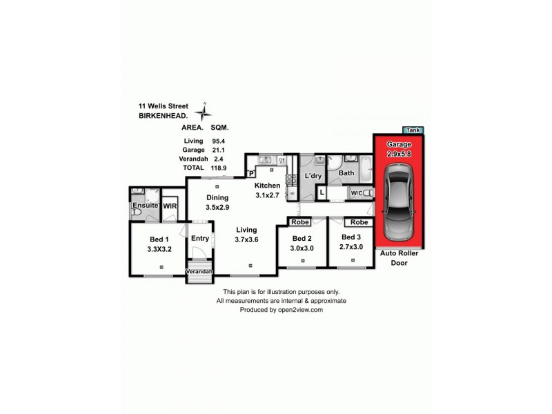 11 Wells Street, Birkenhead SA 5015 Floorplan