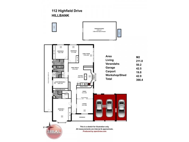 112 Highfield Drive, Hillbank SA 5112 Floorplan