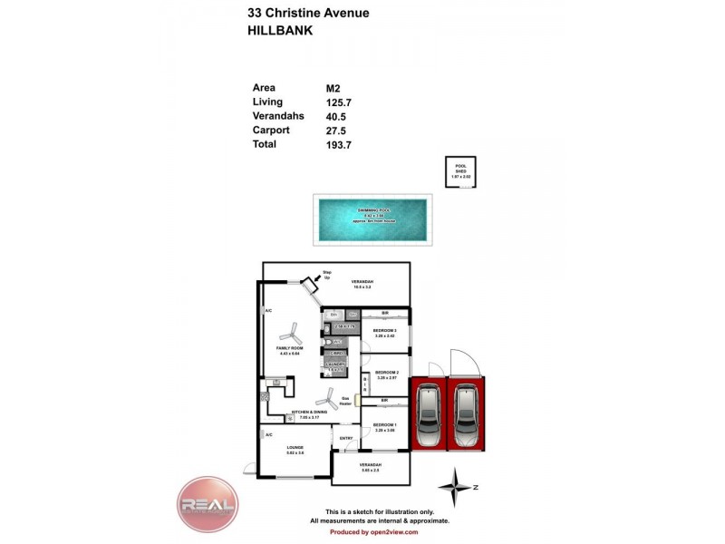 33 Christine Avenue, Hillbank SA 5112 Floorplan