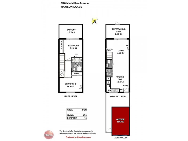 3/20 Macmillan Avenue, Mawson Lakes SA 5095 Floorplan