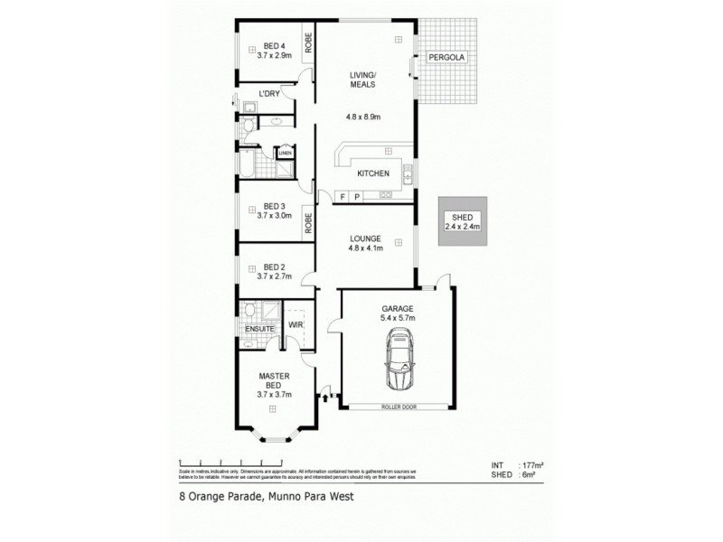 8 Orange Parade, Munno Para West SA 5115 Floorplan