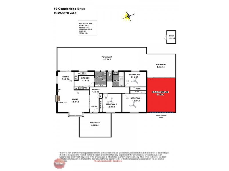 19 Coppleridge Drive, Elizabeth Vale SA 5112 Floorplan
