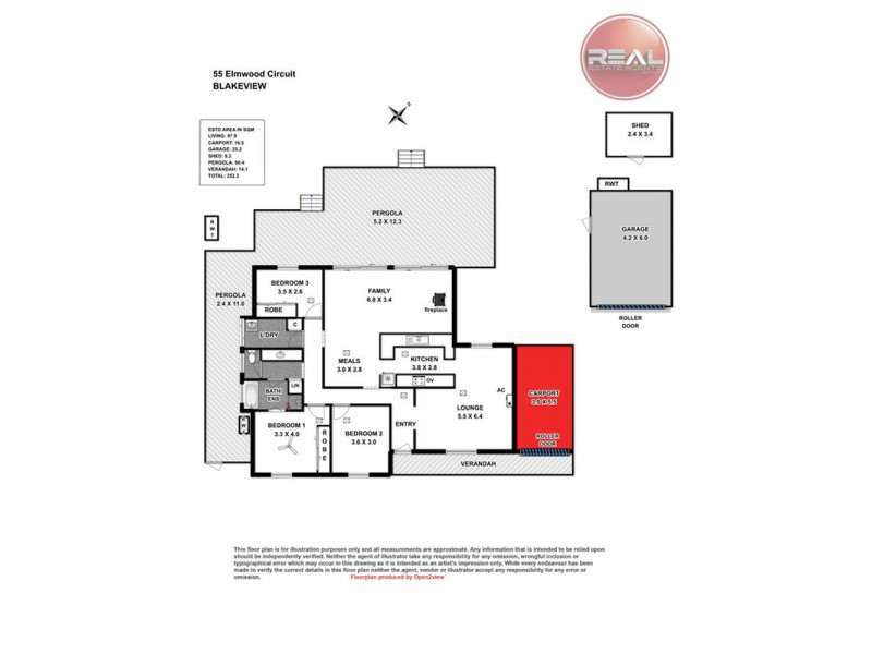 55 Elmwood Circuit, Blakeview SA 5114 Floorplan