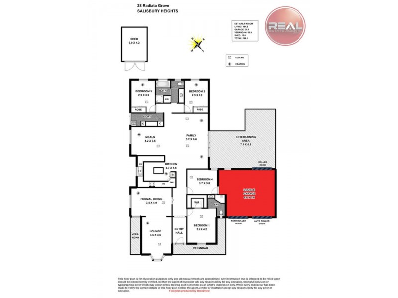 28 Radiata Grove, Salisbury Heights SA 5109 Floorplan