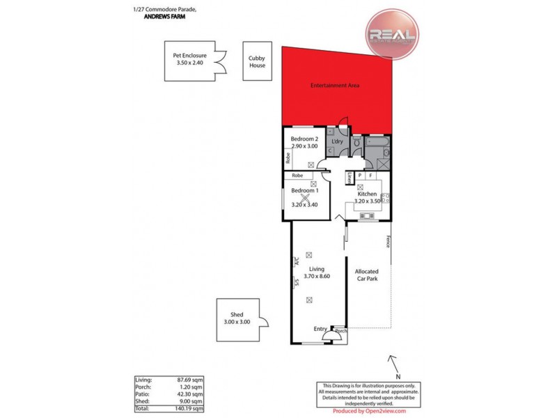 1/27 Commodore Parade, Andrews Farm SA 5114 Floorplan