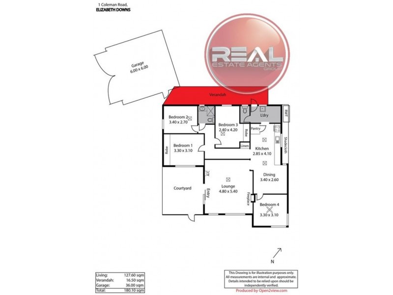 1 Coleman Road, Elizabeth Downs SA 5113 Floorplan