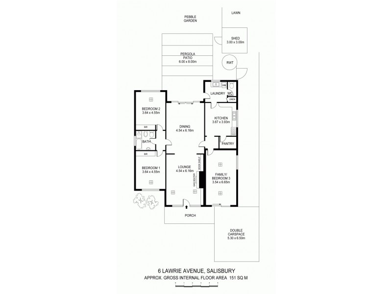 6 Lawrie Avenue, Salisbury SA 5108 Floorplan