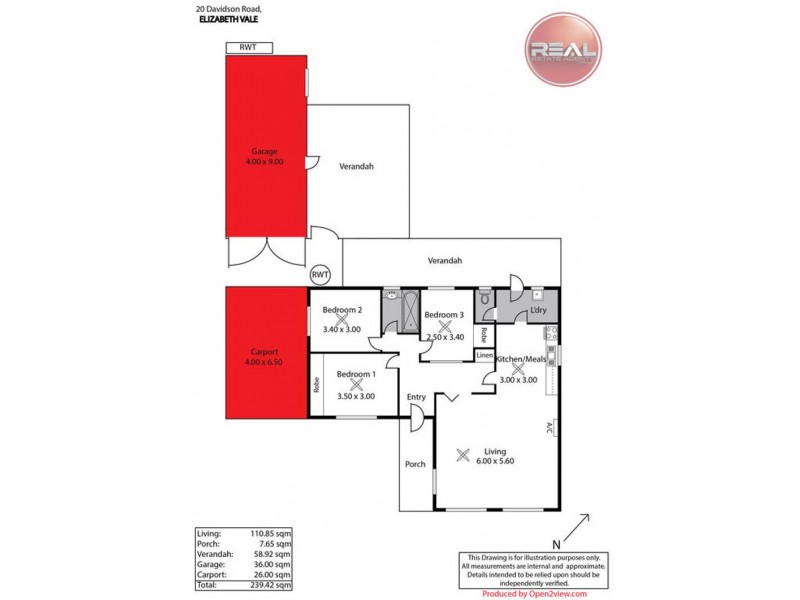 20 Davidson Road, Elizabeth Vale SA 5112 Floorplan