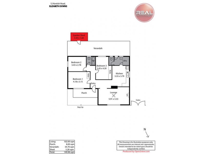 12 Kentish Road, Elizabeth Downs SA 5113 Floorplan