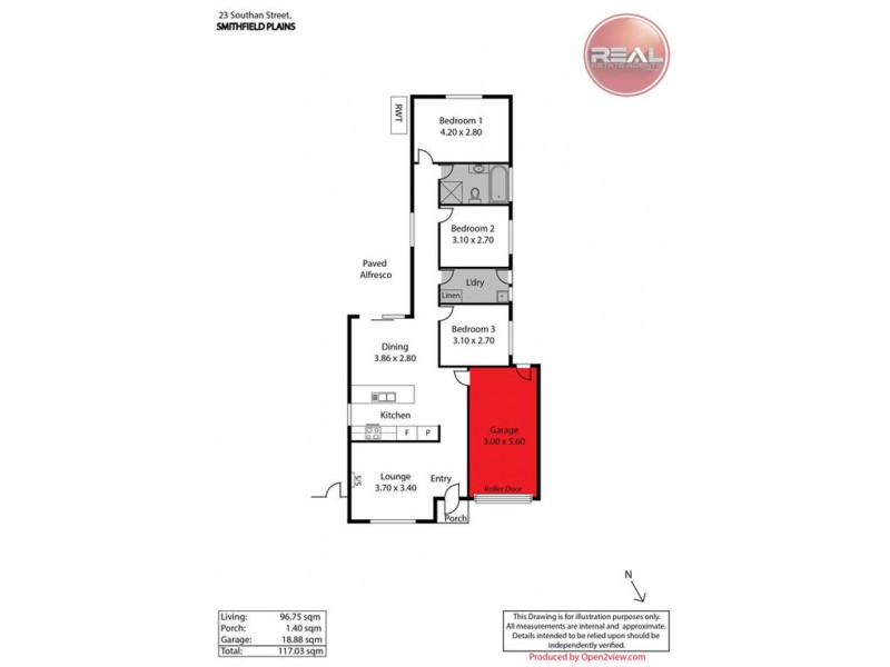 23 Southan Street, Smithfield Plains SA 5114 Floorplan