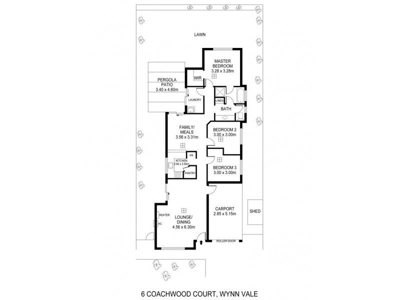 6 Coachwood Court, Wynn Vale SA 5127 Floorplan