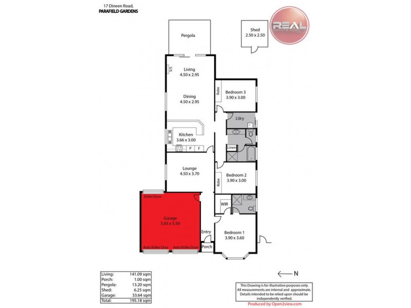 17 Dineen Road, Parafield Gardens SA 5107 Floorplan