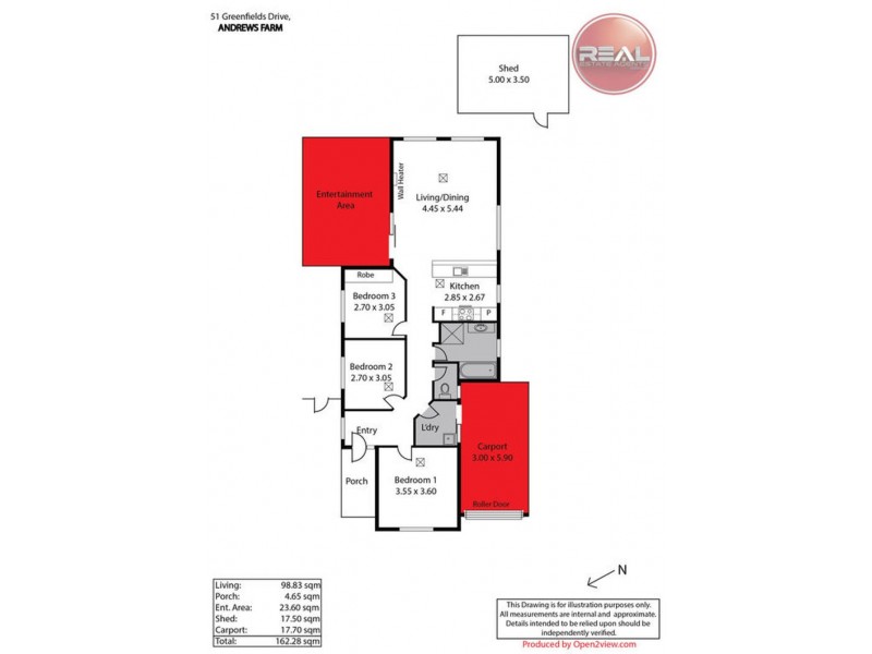 51 Greenfields Drive, Andrews Farm SA 5114 Floorplan