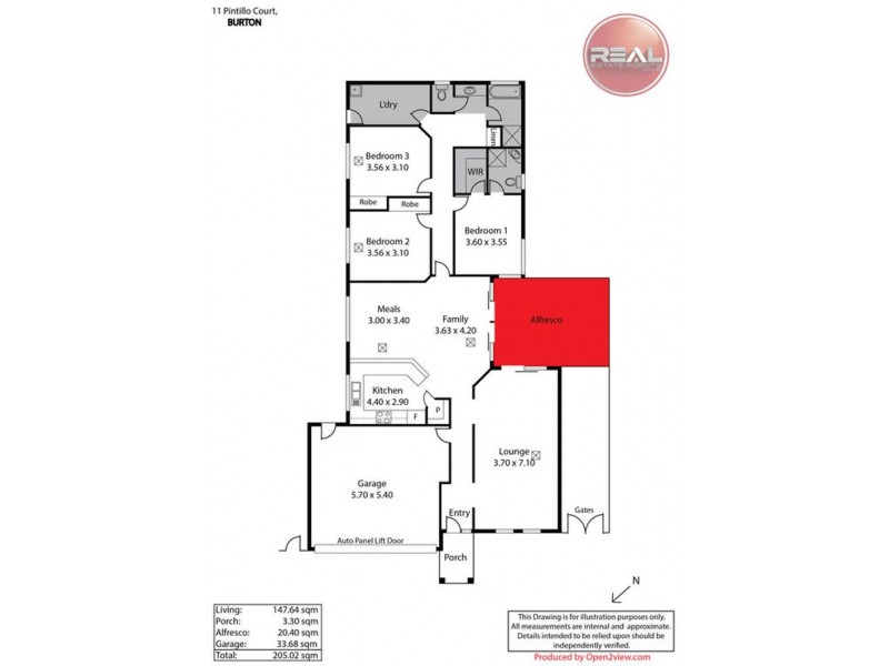 11 Pintillo Court, Burton SA 5110 Floorplan
