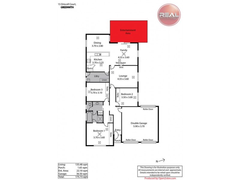 15 Driscoll Court, Greenwith SA 5125 Floorplan