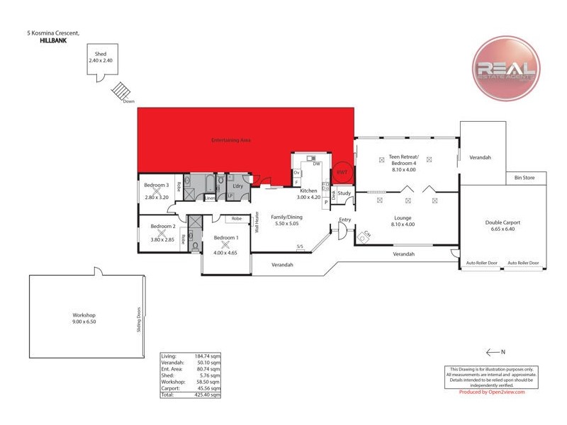 5 Kosmina Crescent, Hillbank SA 5112 Floorplan