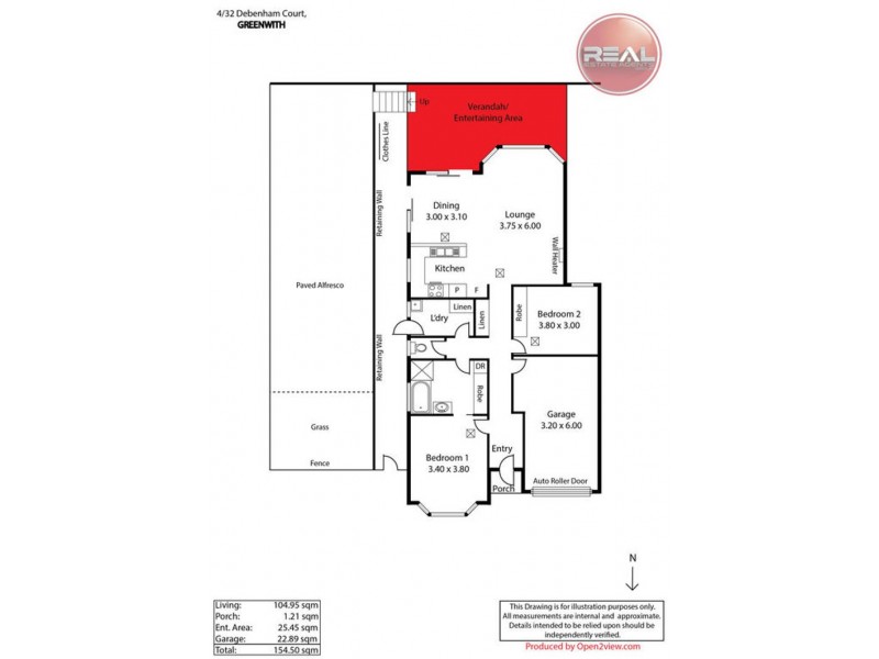 4/32 Debenham Court, Greenwith SA 5125 Floorplan