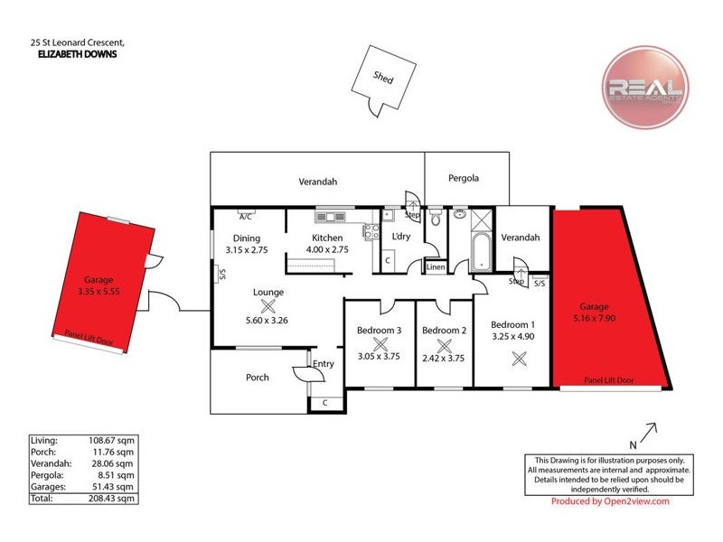 25 St Leonard Crescent, Elizabeth Downs SA 5113 Floorplan