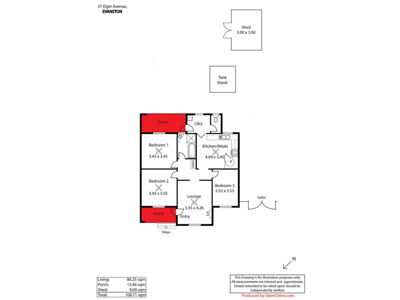 37 Elgin Avenue, Evanston SA 5116 Floorplan