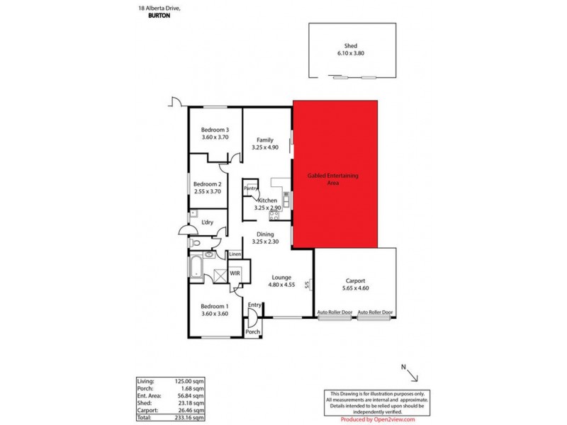 18 Alberta Drive, Burton SA 5110 Floorplan