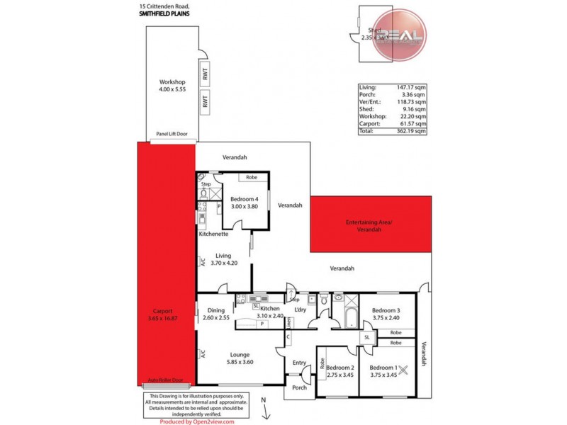 15 Crittenden Road, Smithfield Plains SA 5114 Floorplan