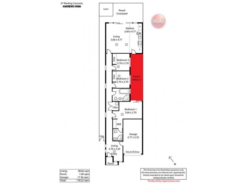 37 Riesling Crescent, Andrews Farm SA 5114 Floorplan