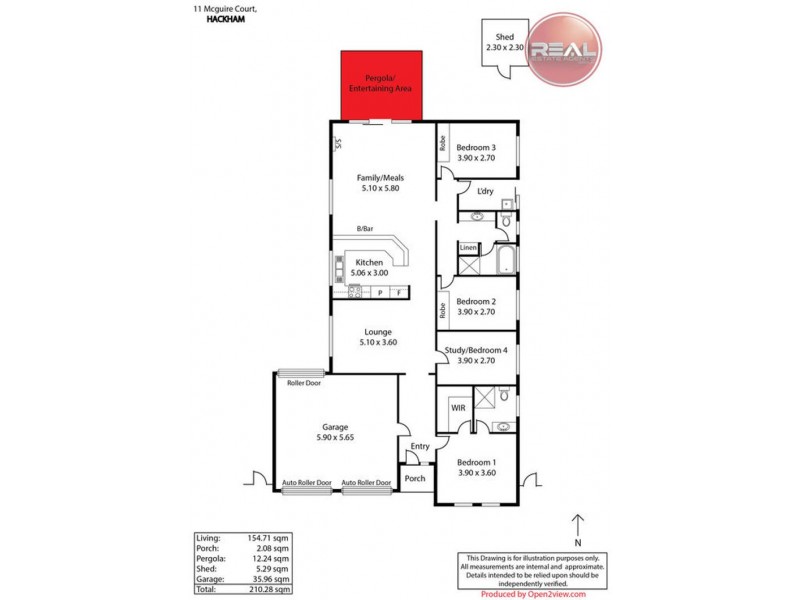 11 McGuire Court, Hackham SA 5163 Floorplan