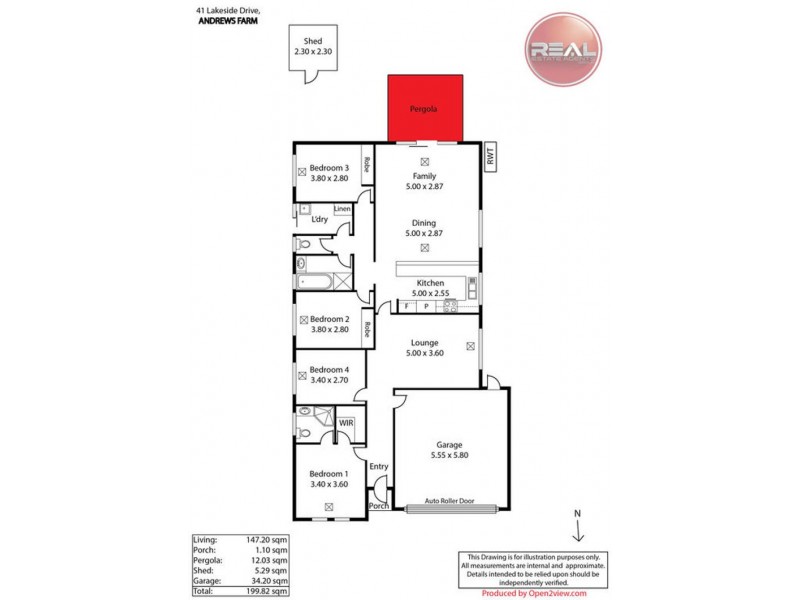 41 Lakeside Drive, Andrews Farm SA 5114 Floorplan