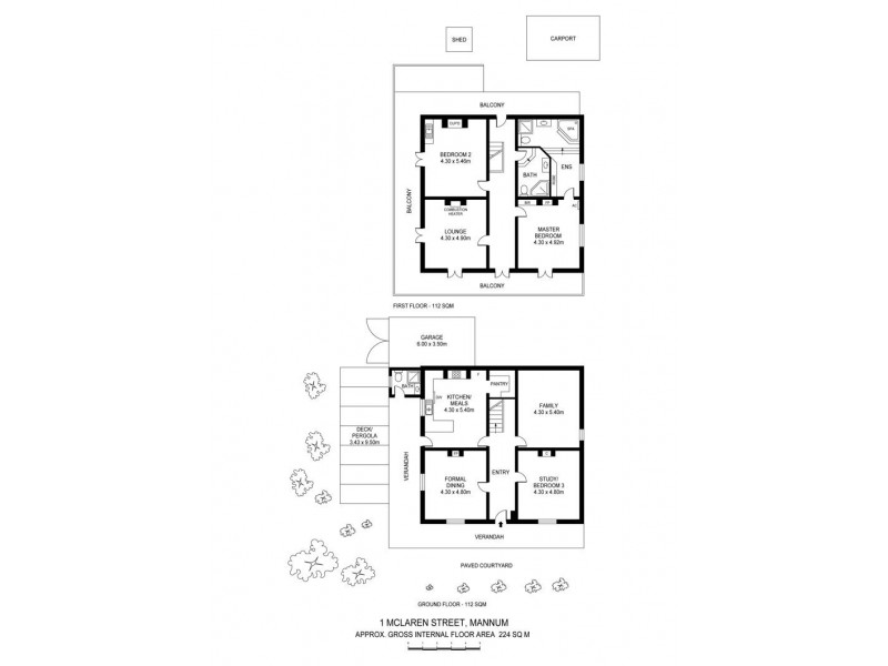 1 McLaren Street, Mannum SA 5238 Floorplan