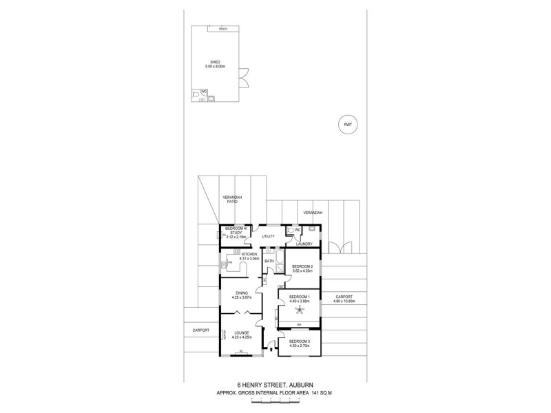 6 Henry Street, Auburn SA 5451 Floorplan