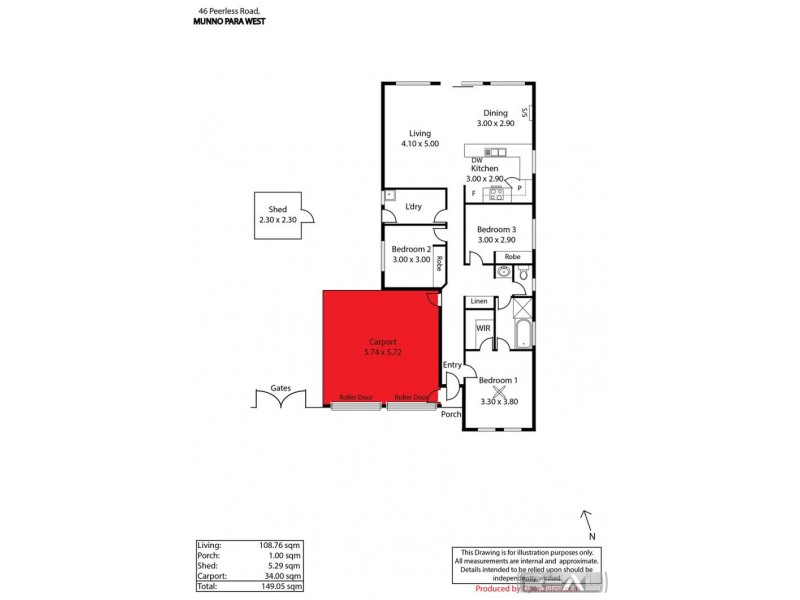 46 Peerless Road, Munno Para West SA 5115 Floorplan
