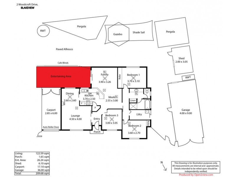 2 Woodcroft Drive, Blakeview SA 5114 Floorplan
