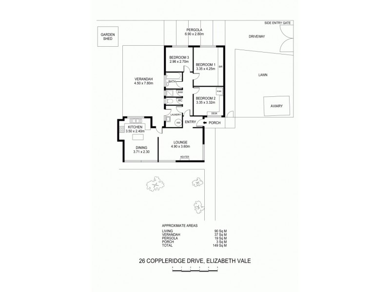 26 Coppleridge Drive, Elizabeth Vale SA 5112 Floorplan