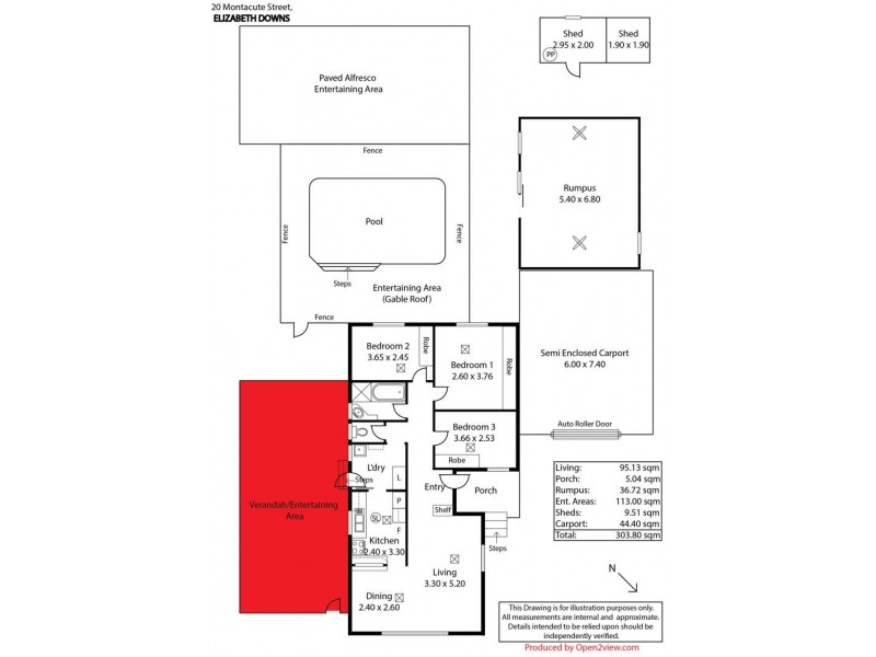 20 Montacute Street, Elizabeth Downs SA 5113 Floorplan