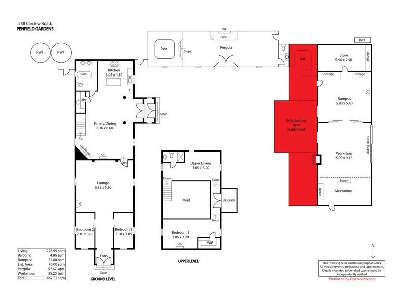 238 Carclew Road, Penfield Gardens SA 5121 Floorplan