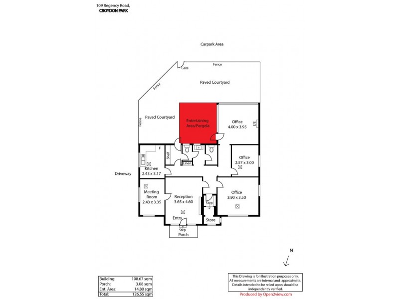 109 Regency Road, Croydon Park SA 5008 Floorplan