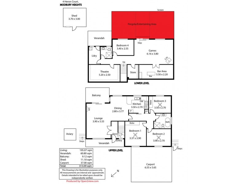 4 Heron Court, Modbury Heights SA 5092 Floorplan