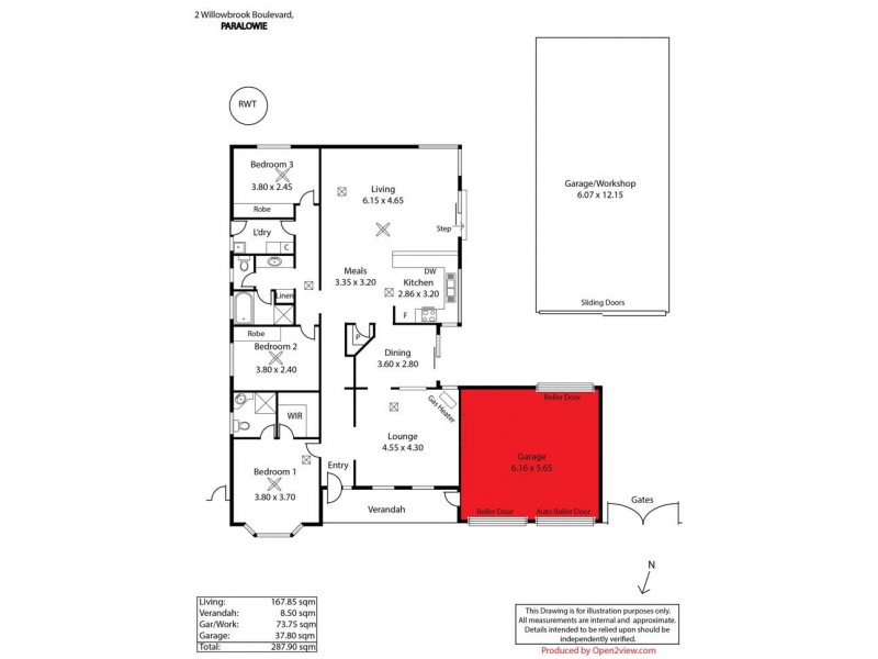 2 Willowbrook Boulevard, Paralowie SA 5108 Floorplan