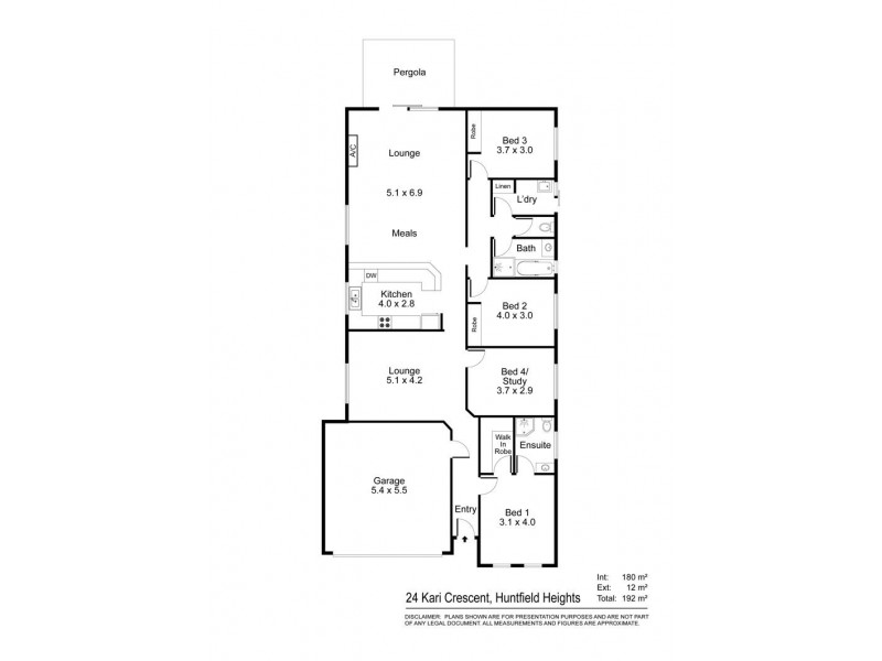24 Kari Crescent, Huntfield Heights SA 5163 Floorplan